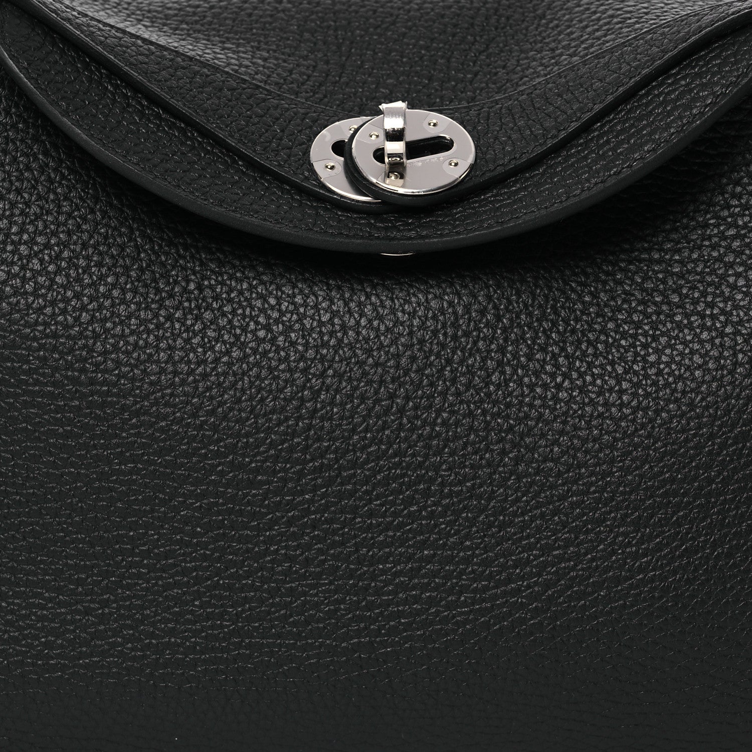 Hermes Taurillon Clemence Lindy 26 Black 8 of 12