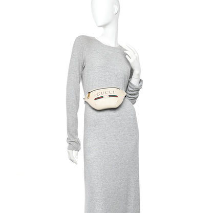 Gucci Grained Calfskin Small Logo Belt Bag White 2 of 10