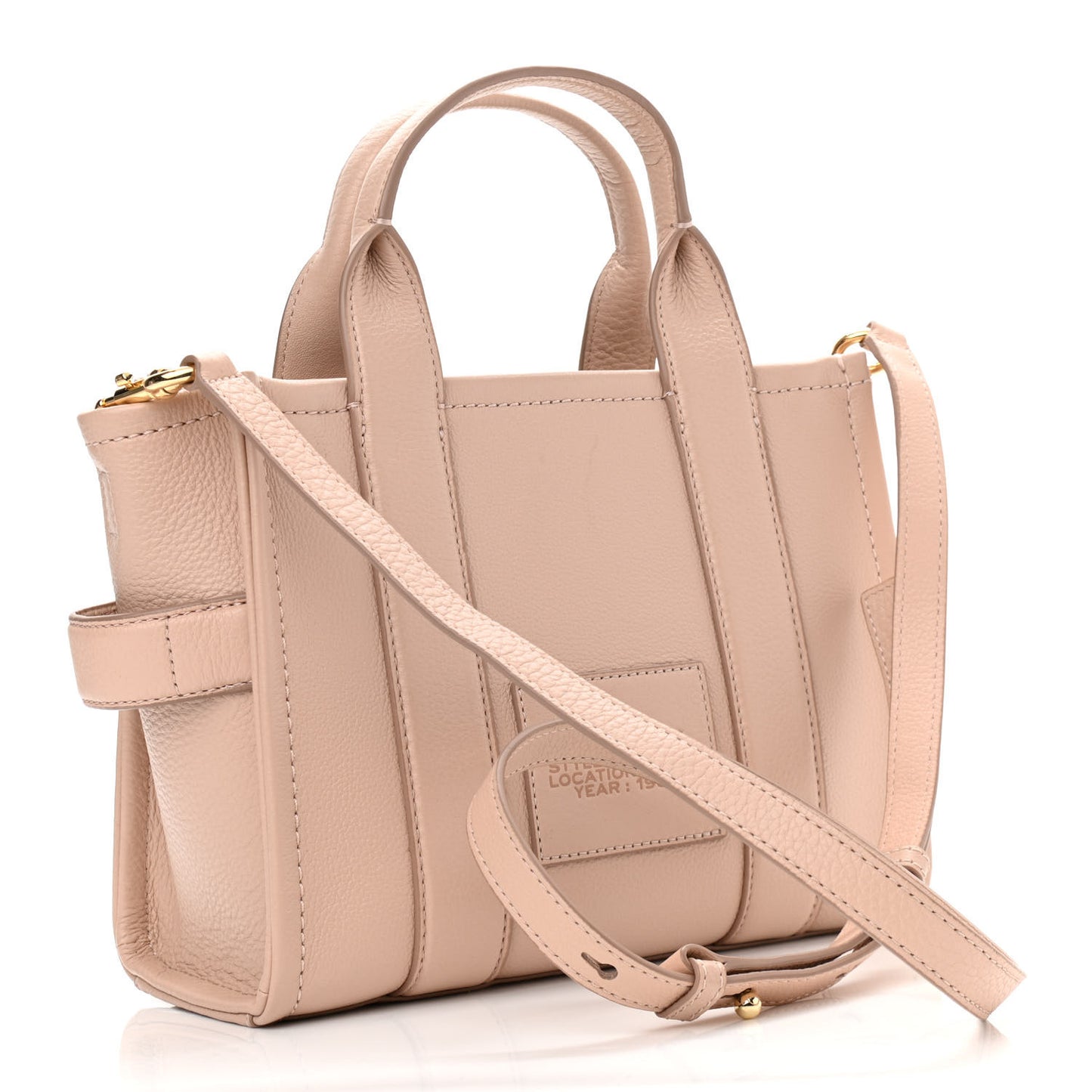 Grained Calfskin Small The Tote Bag Rose Dust