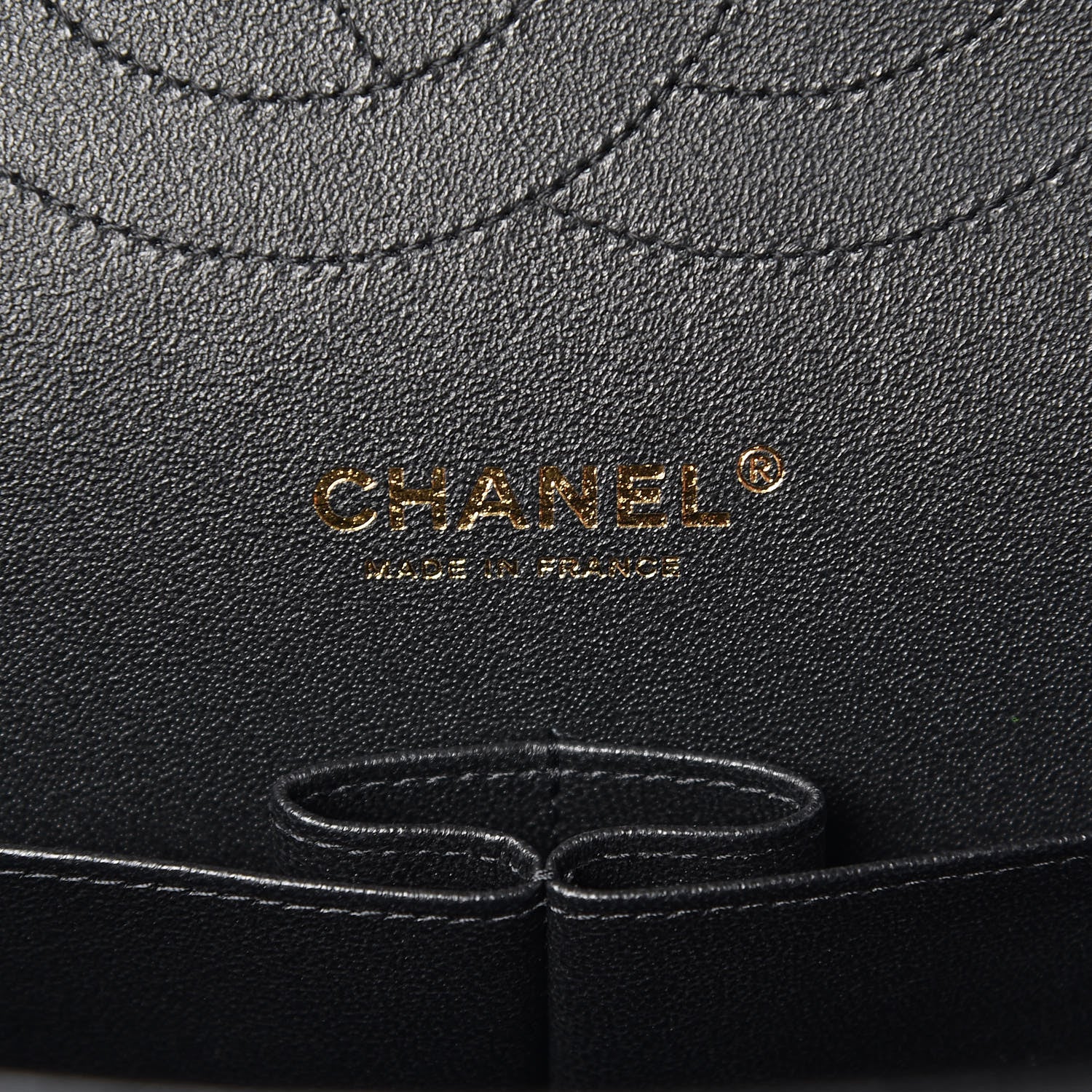 Chanel Caviar Chevron Quilted Jumbo Double Flap Black 7 of 11