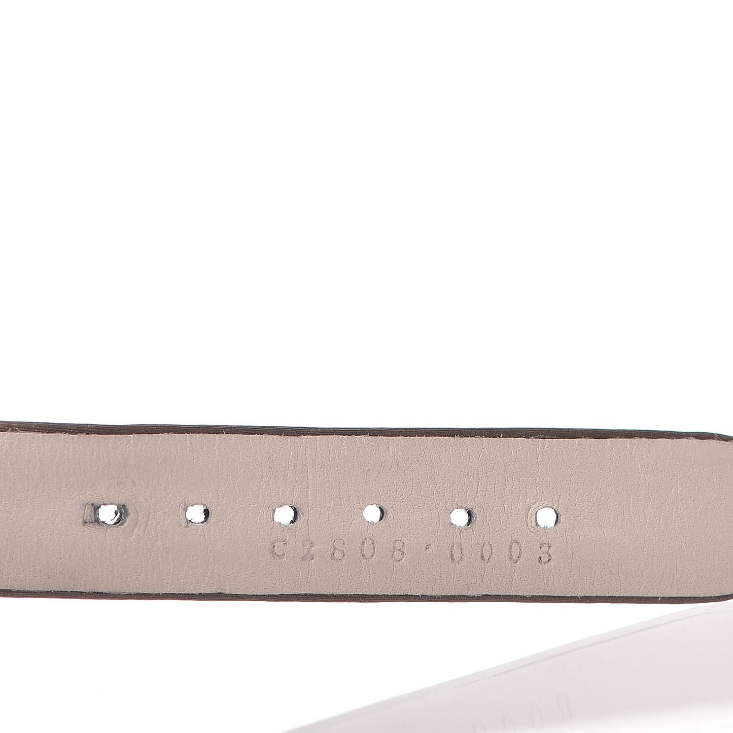 18K Rose Gold Calfskin 7 Diamond 32mm Happy Diamonds Quartz Watch