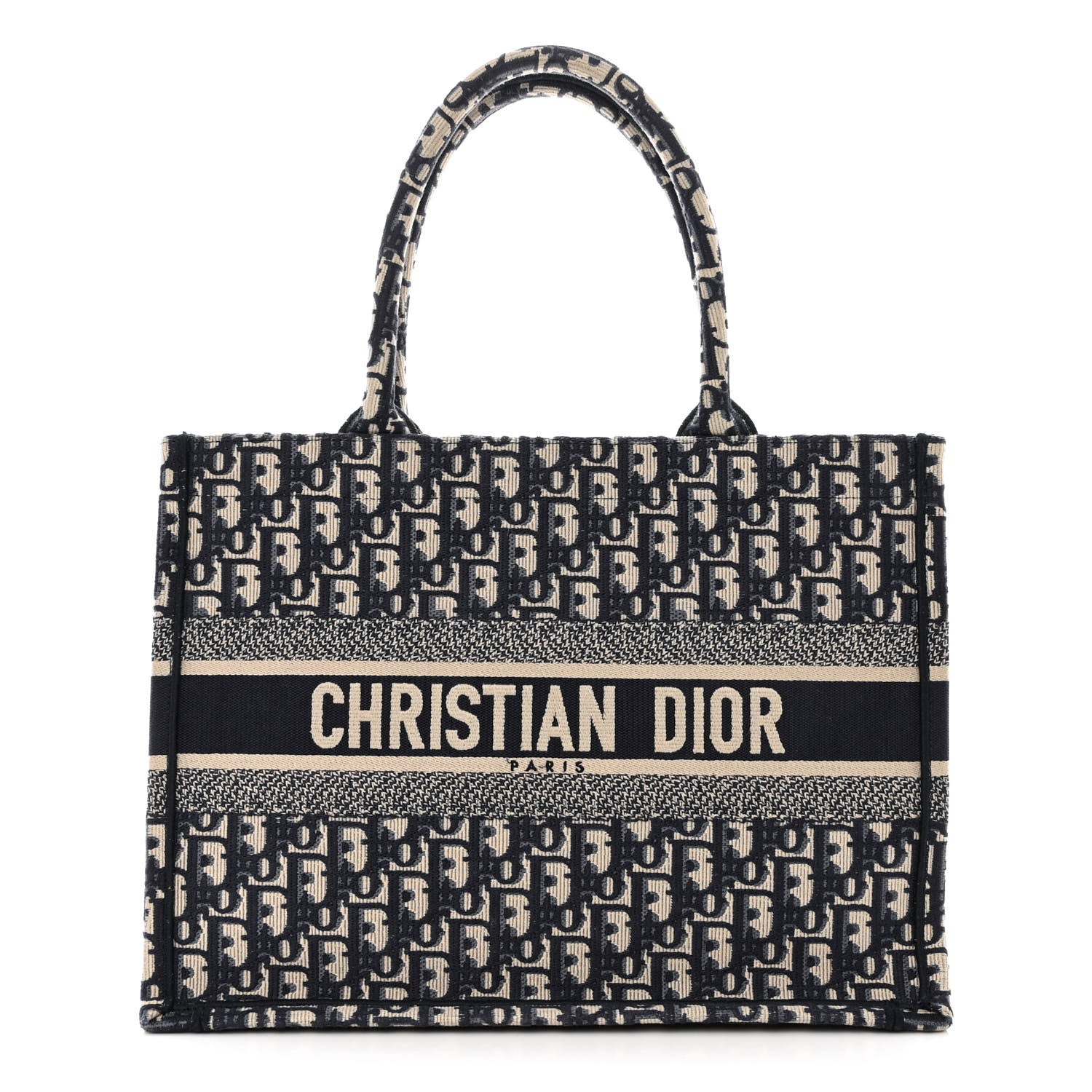 Christian Dior Oblique Medium Book Tote Blue Multicolor 1 of 11