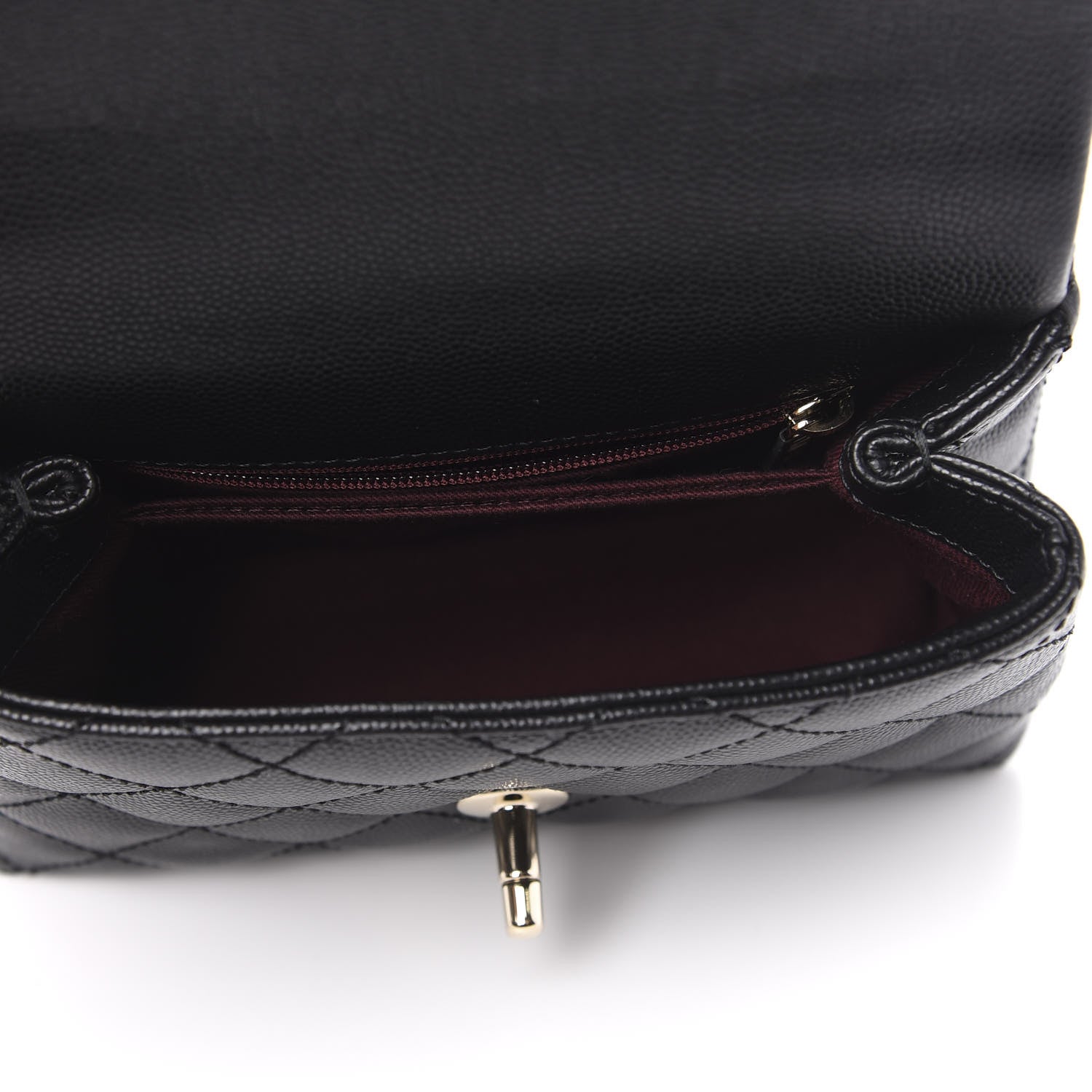 Chanel Caviar Quilted Extra Mini Coco Handle Flap Black 5 of 11