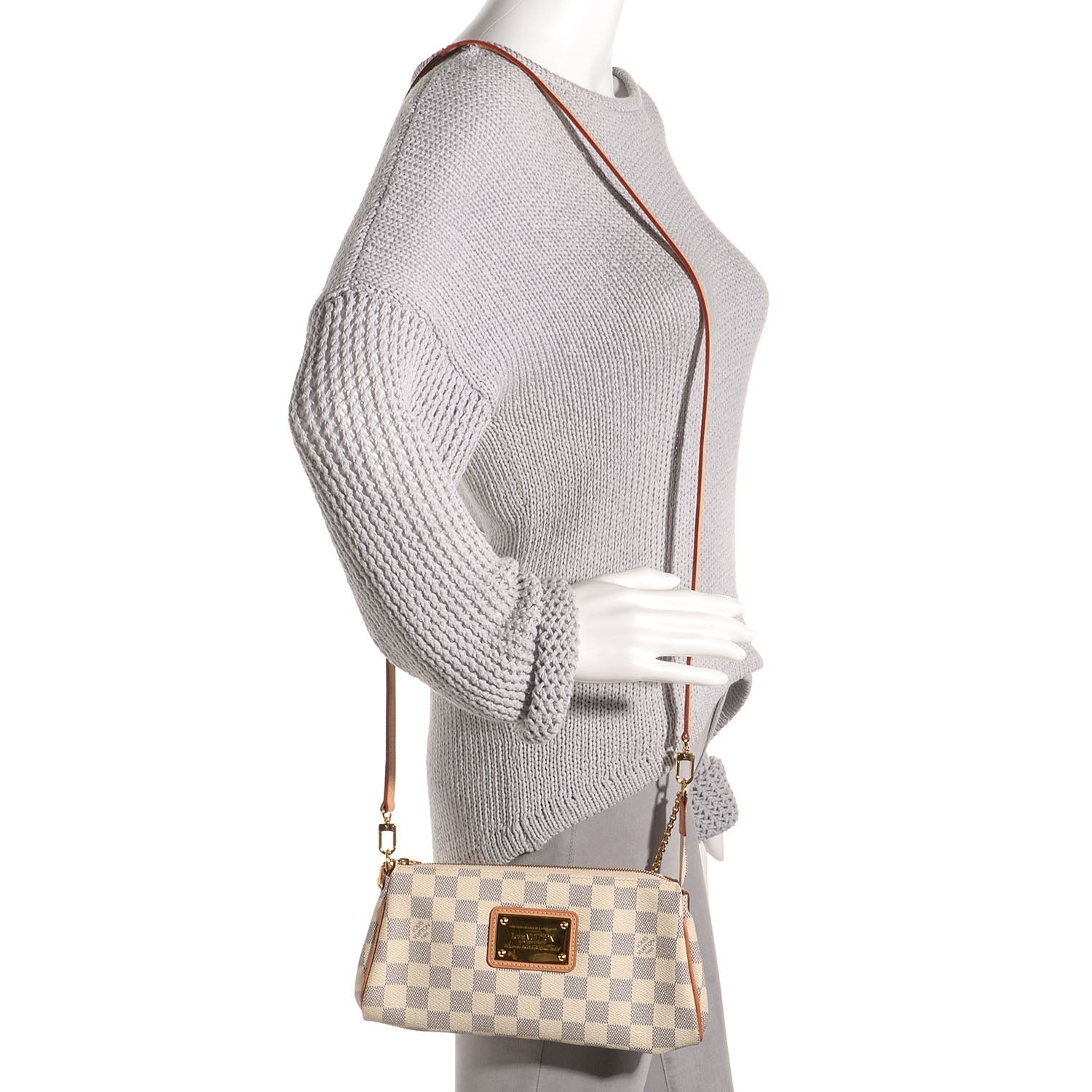 Louis Vuitton Damier Azur Eva Clutch 2 of 8