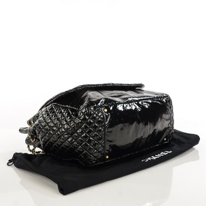Chanel Vinyl Rock and Chain Large Flap Black 4 of 7