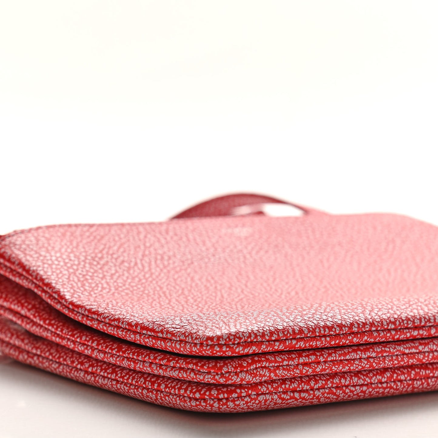 Goatskin Small Trio Crossbody Bag Scarlet