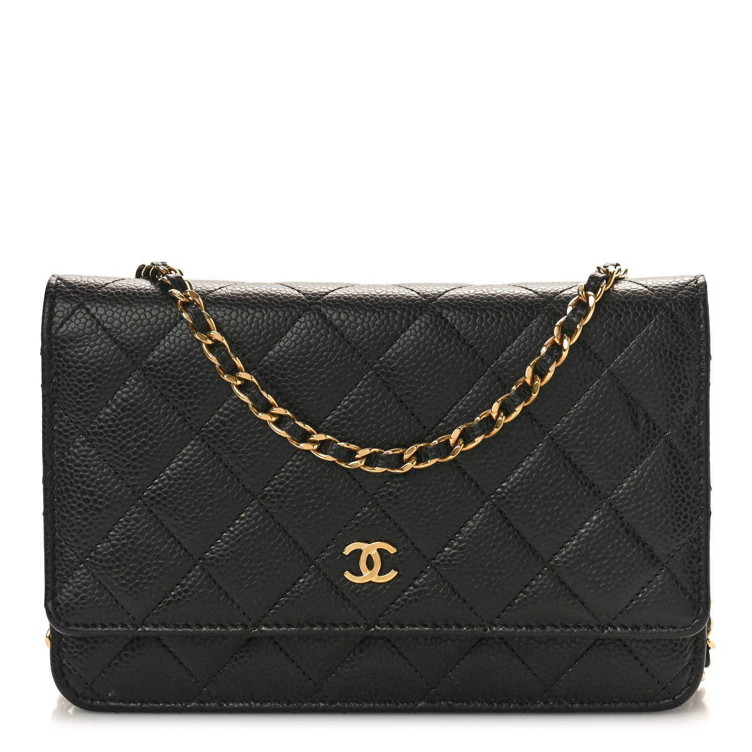 Chanel Caviar Quilted Wallet on Chain WOC Black 1 of 10