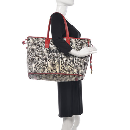 MCM Visetos Large Liz Reversible Shopper Tote Ruby Red 2 of 22