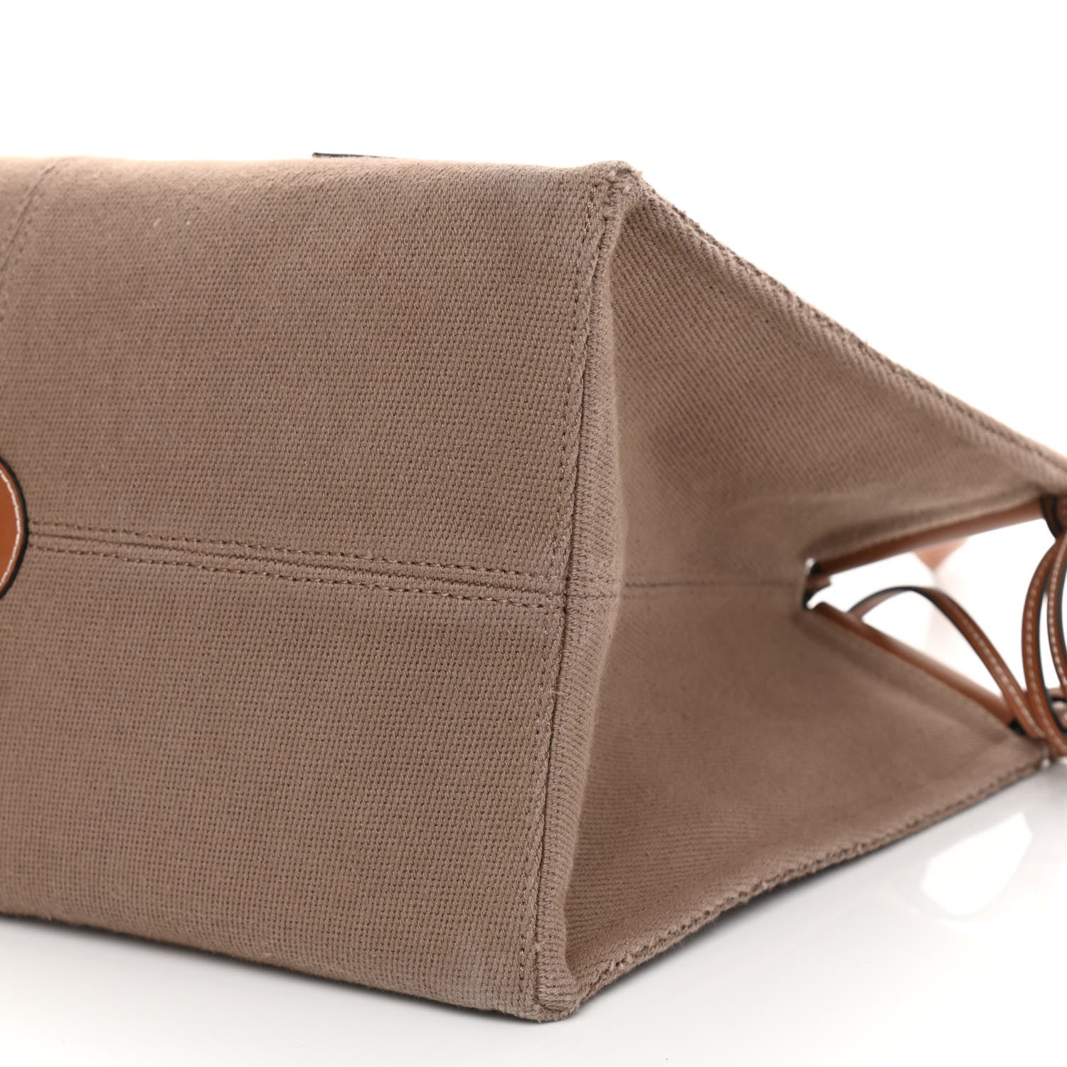Loewe Canvas Calfskin Cushion Tote Taupe 12 of 17