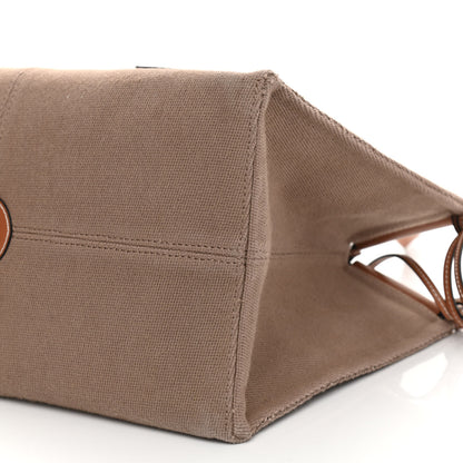 Loewe Canvas Calfskin Cushion Tote Taupe 12 of 17
