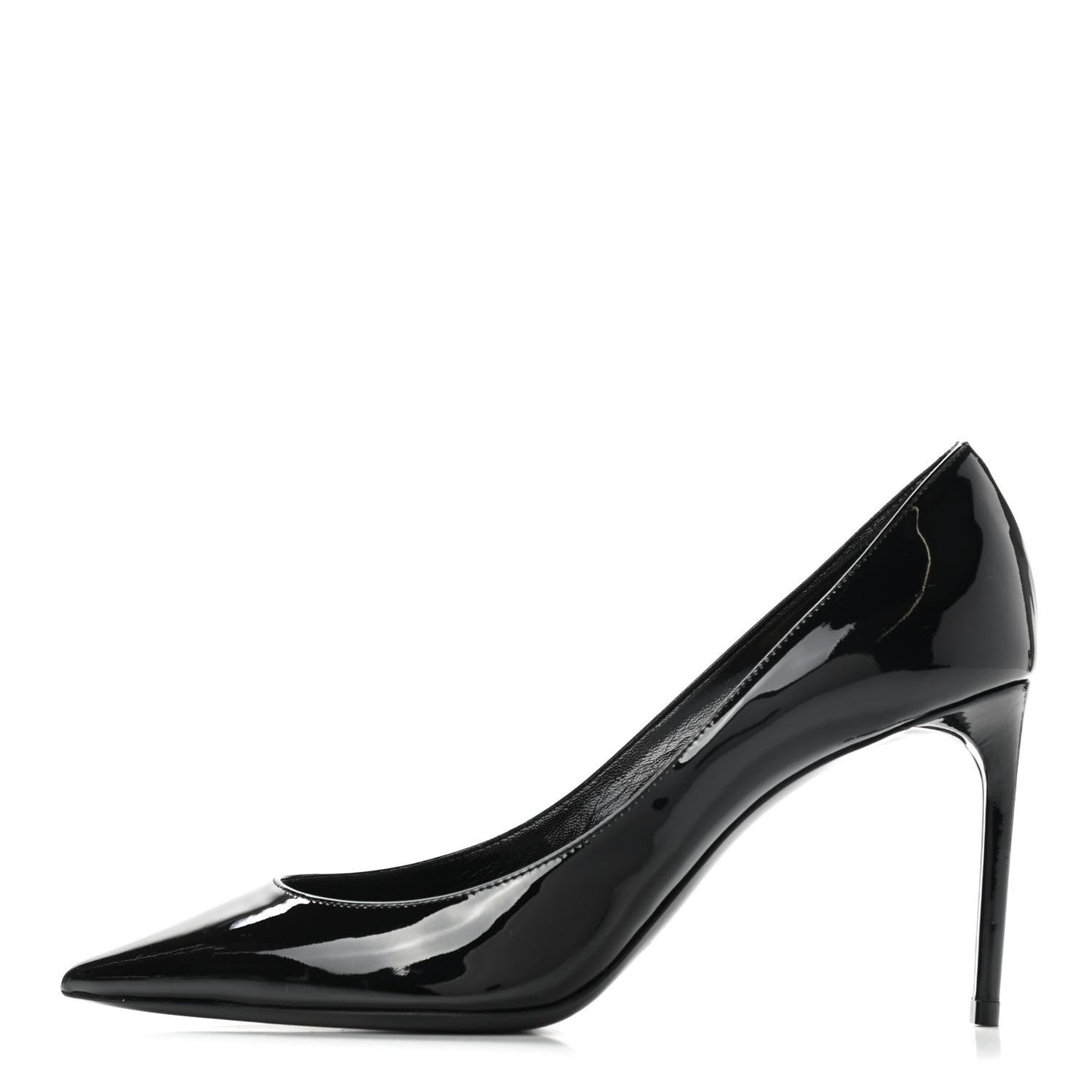 Patent Calfskin Zoe 85 Pumps 36.5 Black