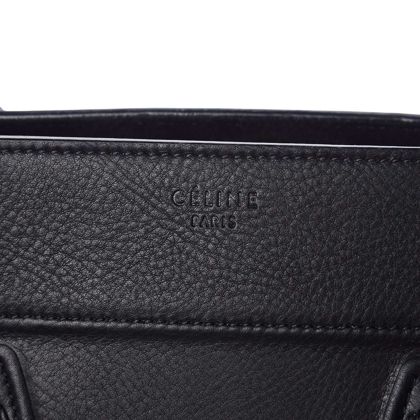 Supple Calfskin Medium Phantom Luggage Black