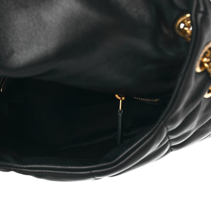 Saint Laurent Lambskin Quilted Small Loulou Puffer Monogram Chain Satchel Black 5 of 8