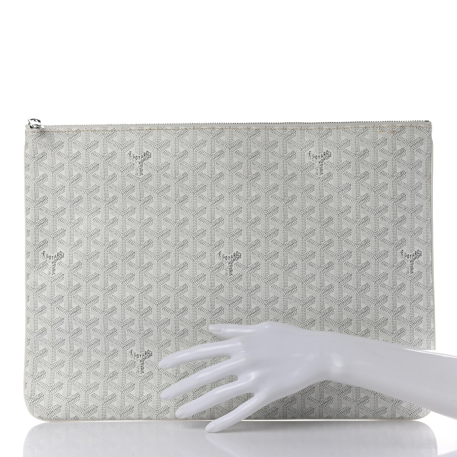 Goyard Goyardine Senat Pochette GM White 2 of 7