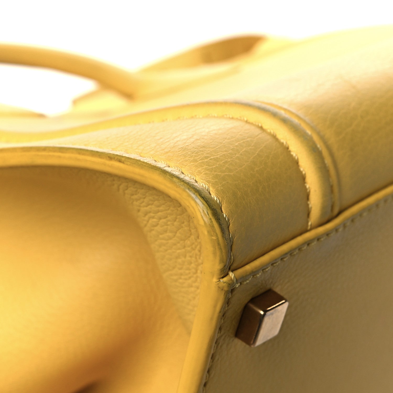 Celine Grained Calfskin Medium Phantom Luggage Yellow 11 of 18