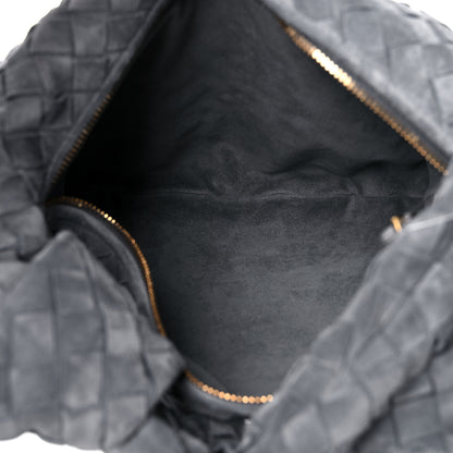 Bottega Veneta Suede Calfskin Intrecciato Teen Jodie Hobo Thunder 7 of 9