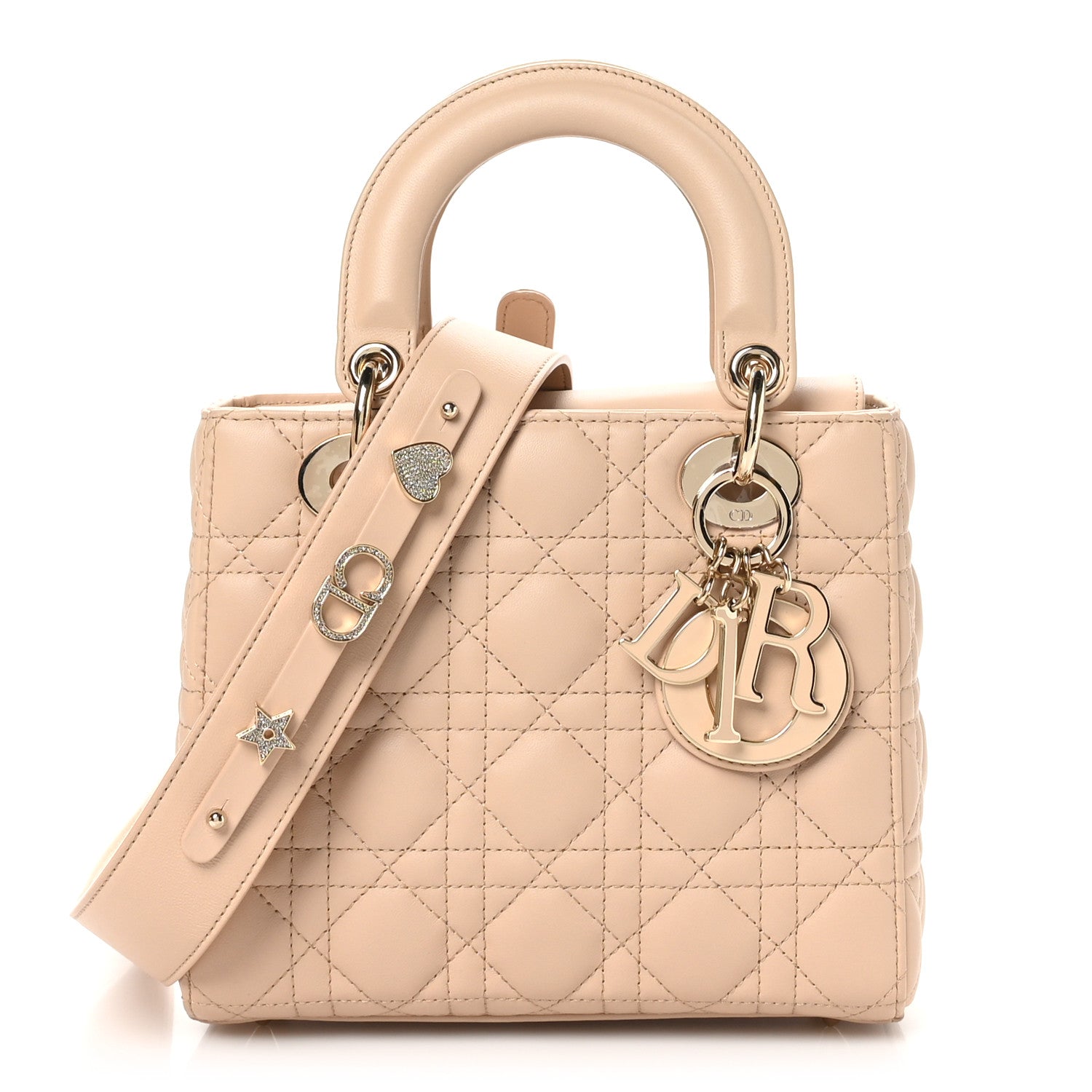 Christian Dior Lambskin Cannage Small My ABCDior Lady Dior Beige 1 of 10