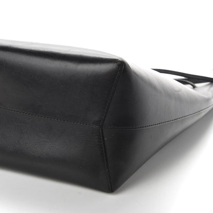 Mansur Gavriel Vegetable Tanned Calfskin Bucket Bag Black Royal 7 of 9