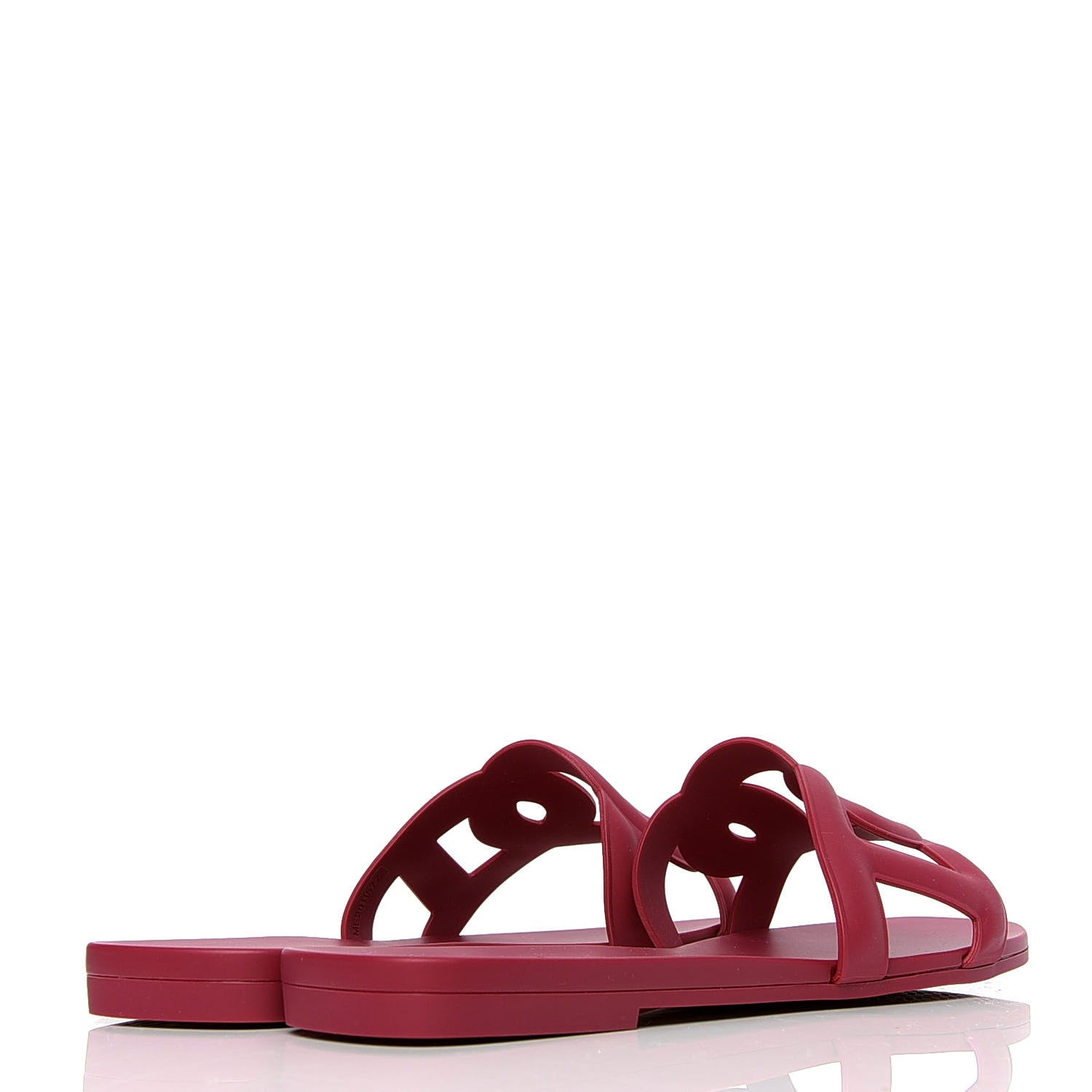 Hermes Rubber Aloha Sandals 38 Rose Baie 3 of 4
