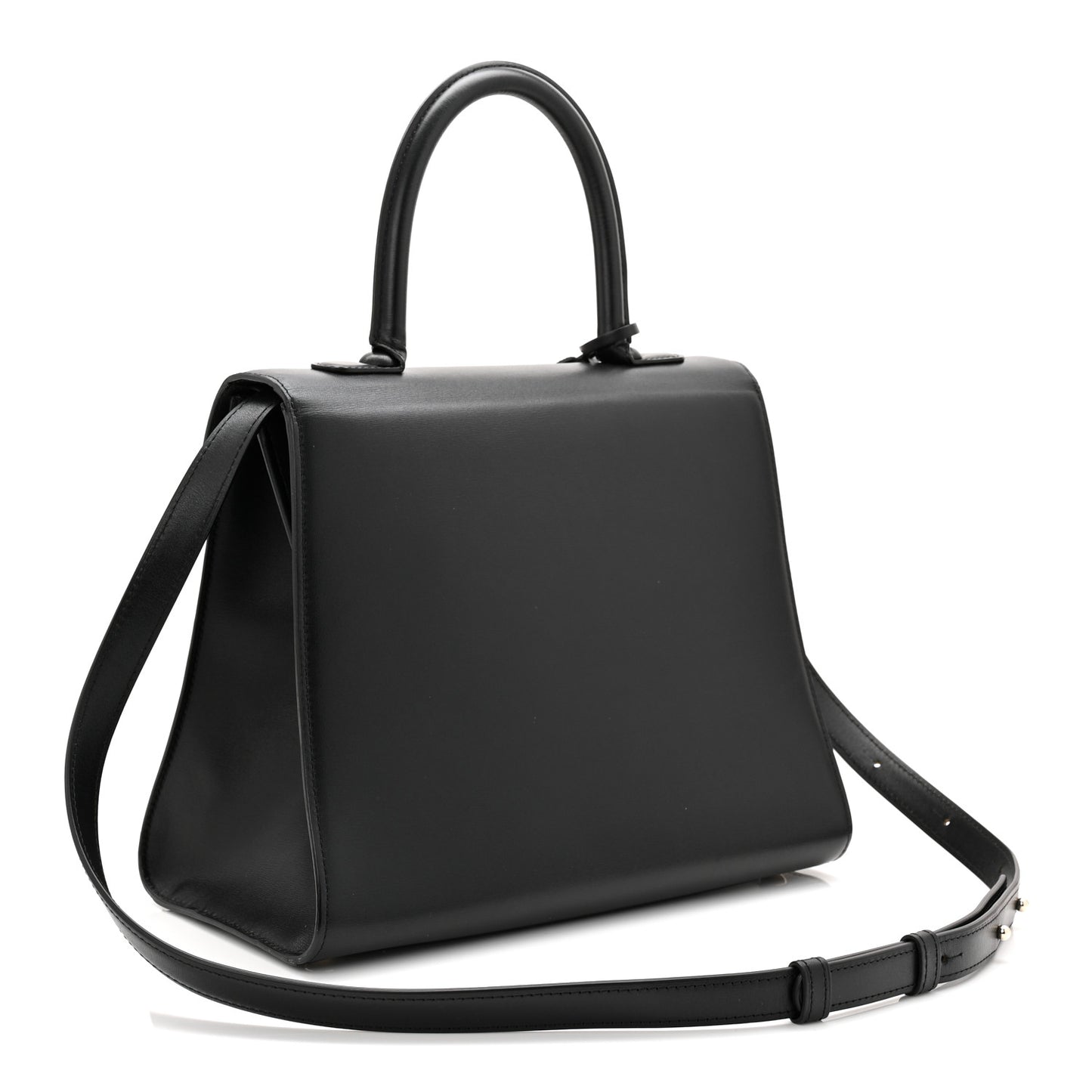 Box Calfskin MM Brillant Satchel Black