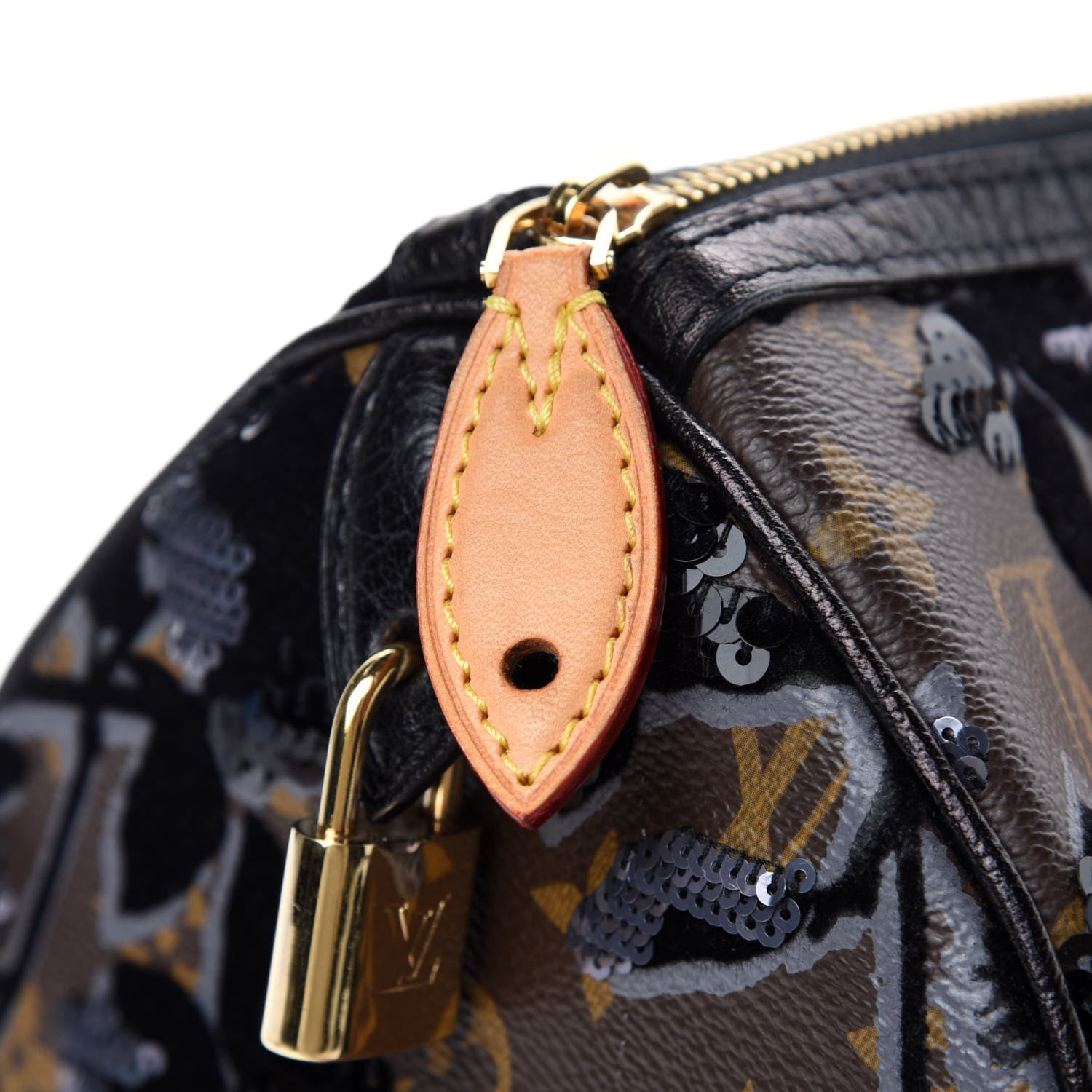Louis Vuitton Monogram Fleur De Jais Sequins Speedy 30 8 of 12