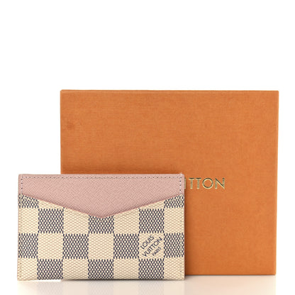 Louis Vuitton Damier Azur Daily Card Holder Rose Ballerine 8 of 8