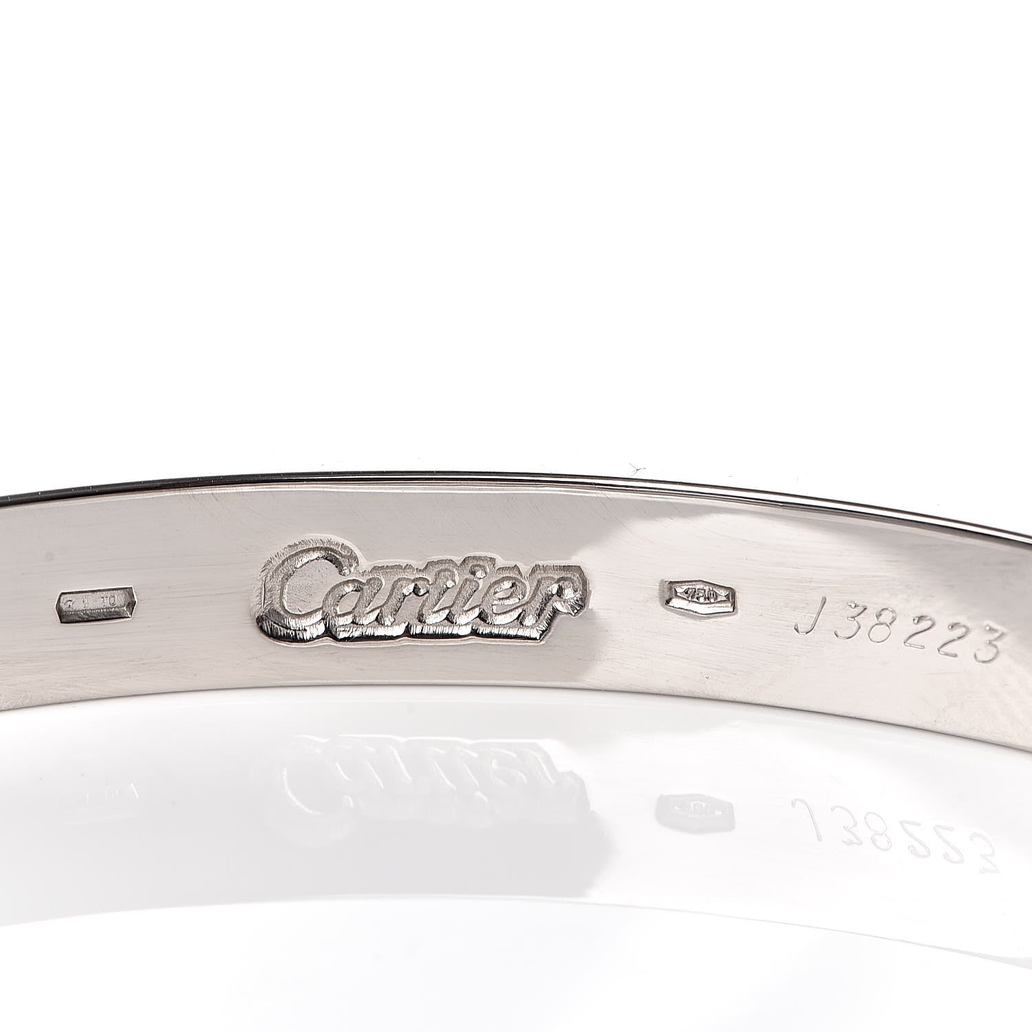 Cartier 18K White Gold LOVE Bracelet 16 5 of 6