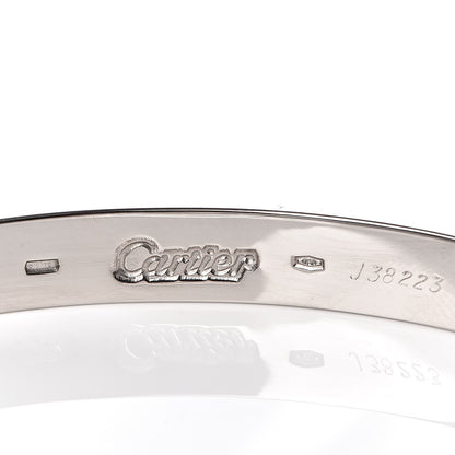 Cartier 18K White Gold LOVE Bracelet 16 5 of 6
