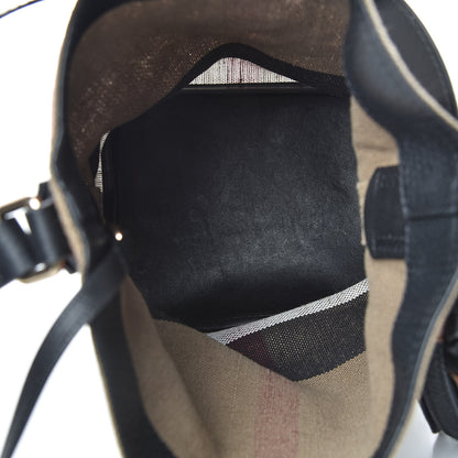 Burberry Canvas Mega Check Mini Ashby Tassel Crossbody Black 6 of 11