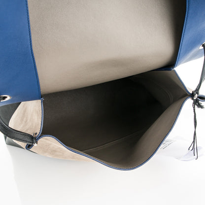 Celine Calfskin Suede All Soft Shoulder Bag Cobalt 6 of 7