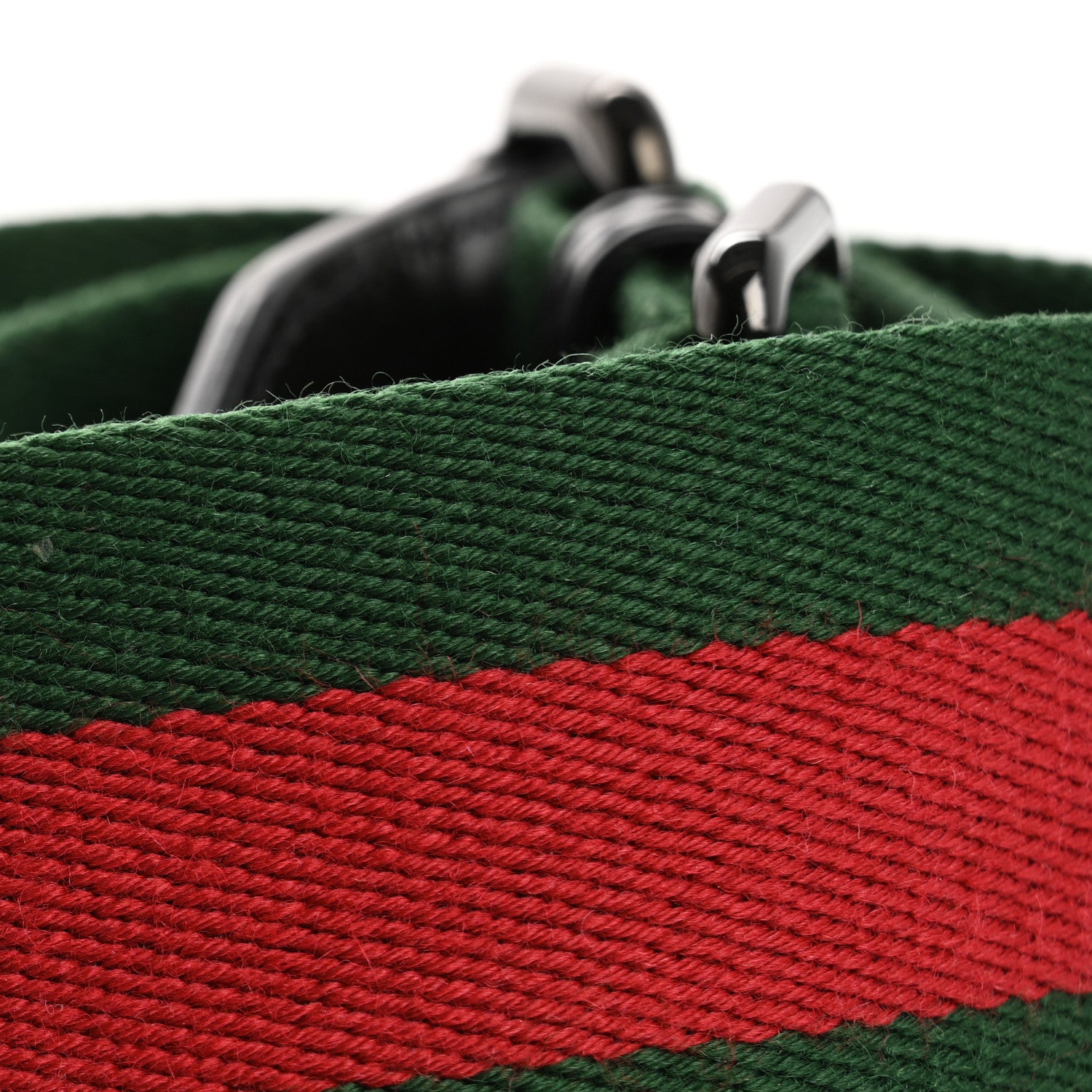 Gucci Canvas Web Shoulder Strap Green Red 6 of 6