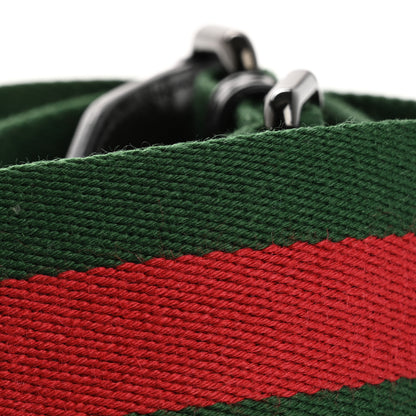 Gucci Canvas Web Shoulder Strap Green Red 6 of 6