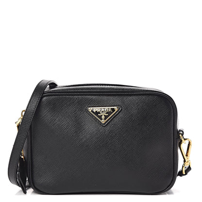 Prada Saffiano Small Camera Crossbody Bag Black 1 of 13