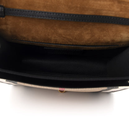 Burberry Derby Calfskin House Check Small Macken Crossbody Bag Black 5 of 10