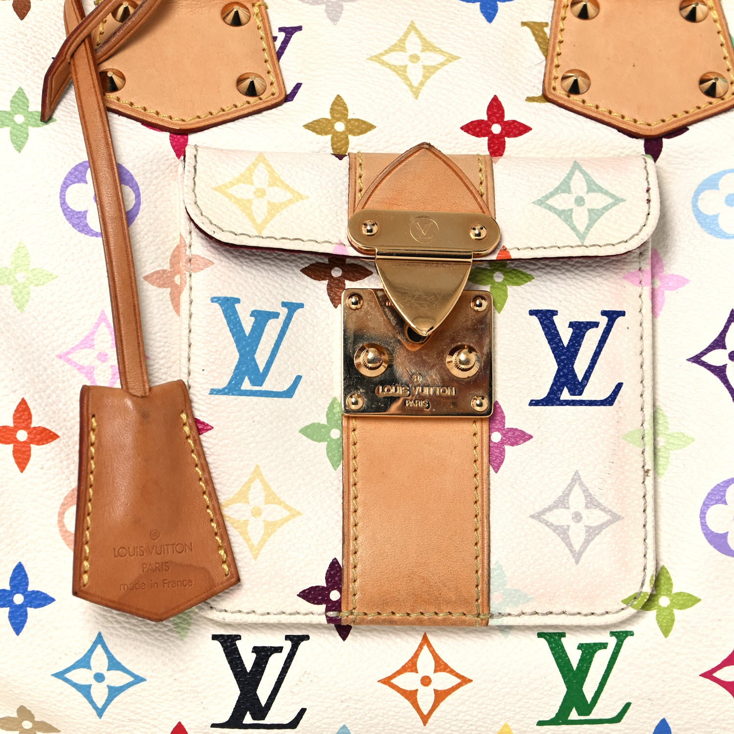 Louis Vuitton Monogram Multicolor Speedy 30 White 6 of 22
