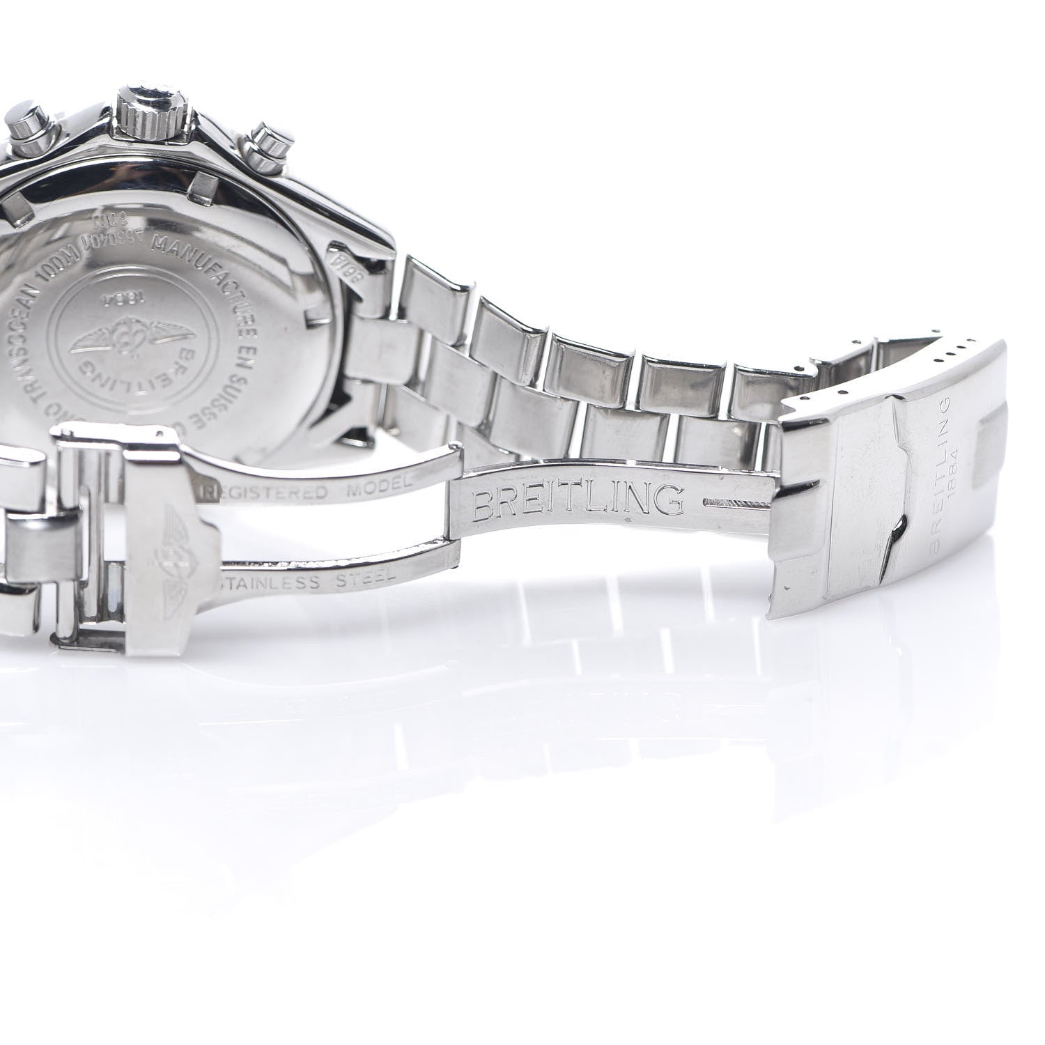 Breitling Stainless Steel 40mm Transocean Chronograph Quartz Watch A53040.1 5 of 5