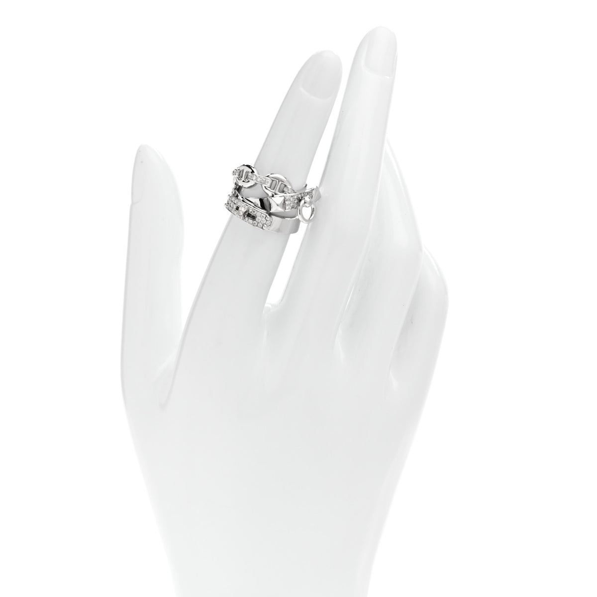 18K White Gold Diamond GM Alchimie Ring 50 5.25