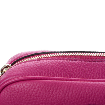Gucci Pebbled Calfskin Small Soho Disco Bag Bright Bougainvillea 8 of 8