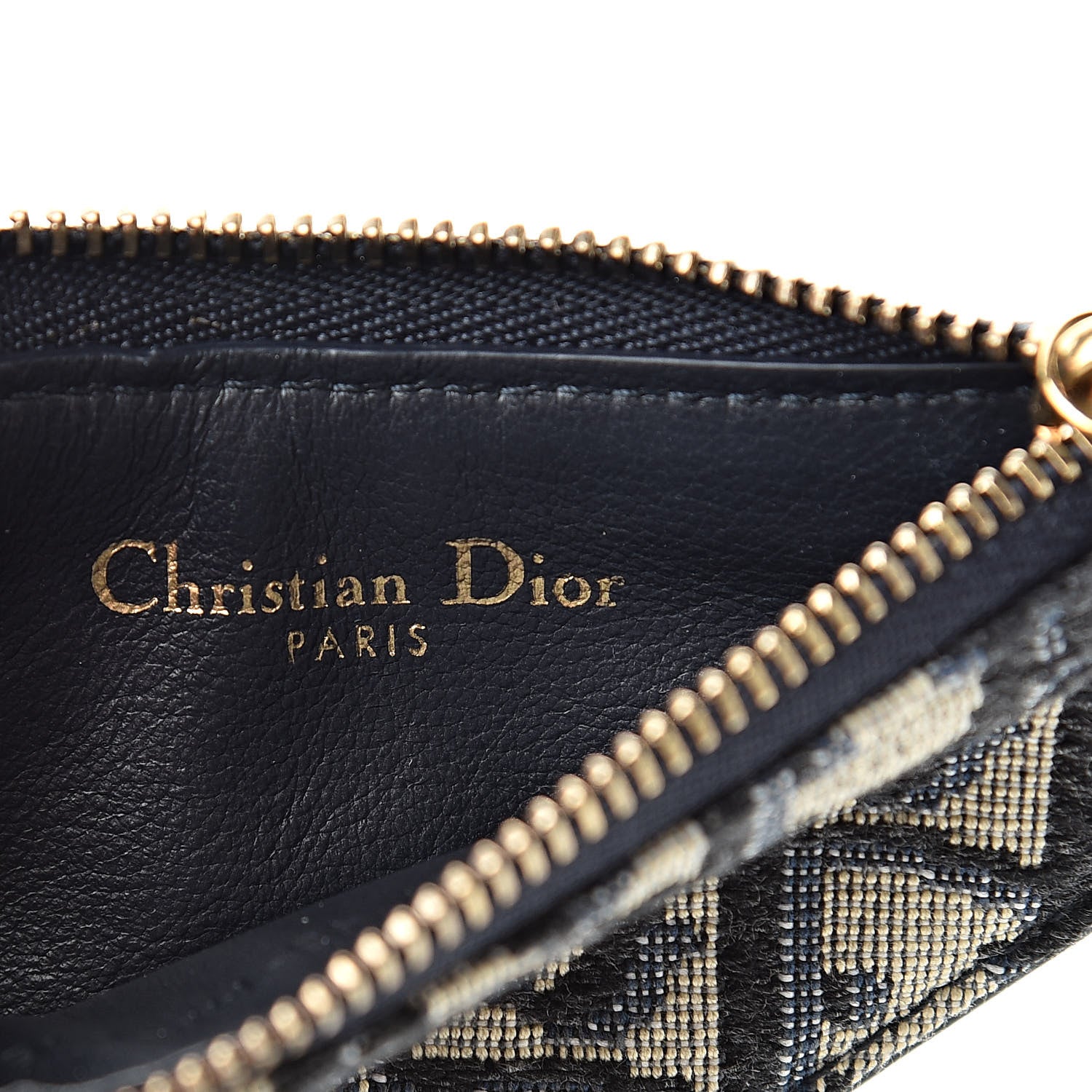 Christian Dior Oblique Saddle Coin Purse Blue 6 of 8