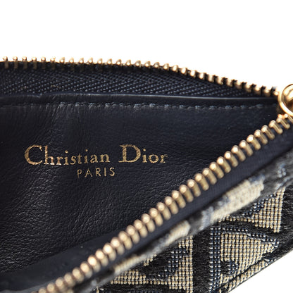Christian Dior Oblique Saddle Coin Purse Blue 6 of 8