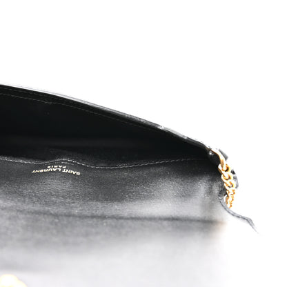 Saint Laurent Calfskin Monogram Cassandre Phone Holder With Strap Black Black 8 of 21