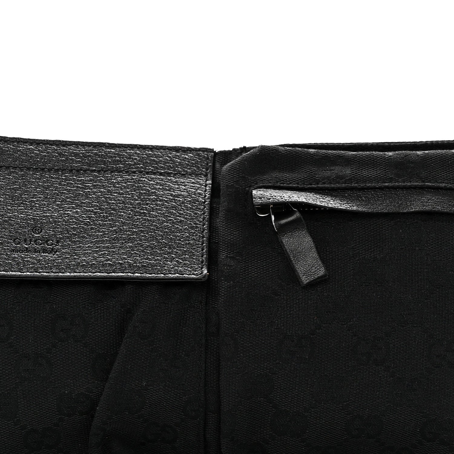 Gucci GG Monogram Double Pocket Belt Bag Black 8 of 10