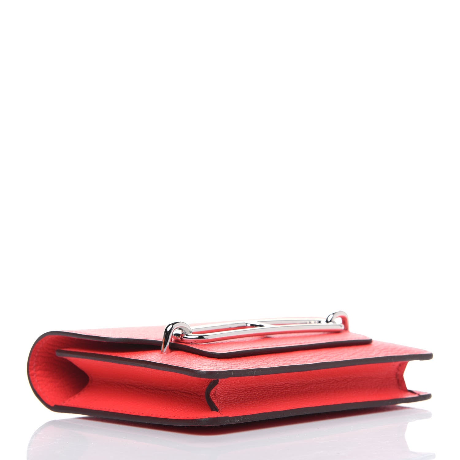 Hermes Chevre Mysore Roulis Slim Wallet Rose Texas 5 of 13