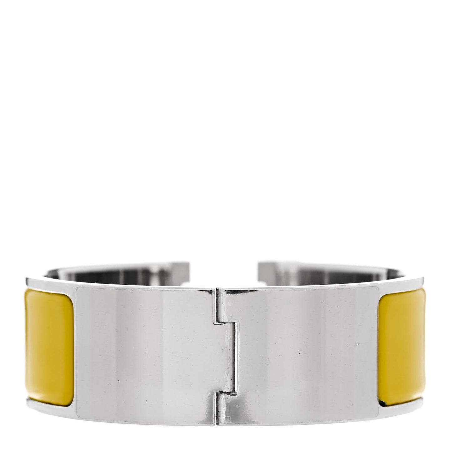 Enamel Wide Clic Clac H Bracelet PM Chartreuse