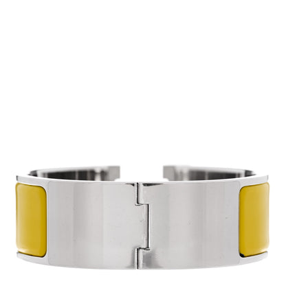 Hermes Enamel Wide Clic Clac H Bracelet PM Chartreuse 3 of 5