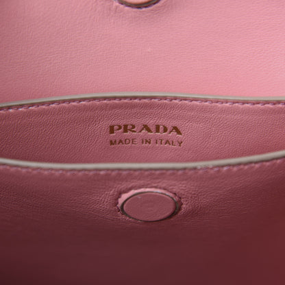 Prada Saffiano Cuir Small Double Bag Cammeo Rosa 10 of 13