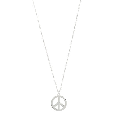 Tiffany Sterling Silver Peace Pendant Necklace 1 of 5