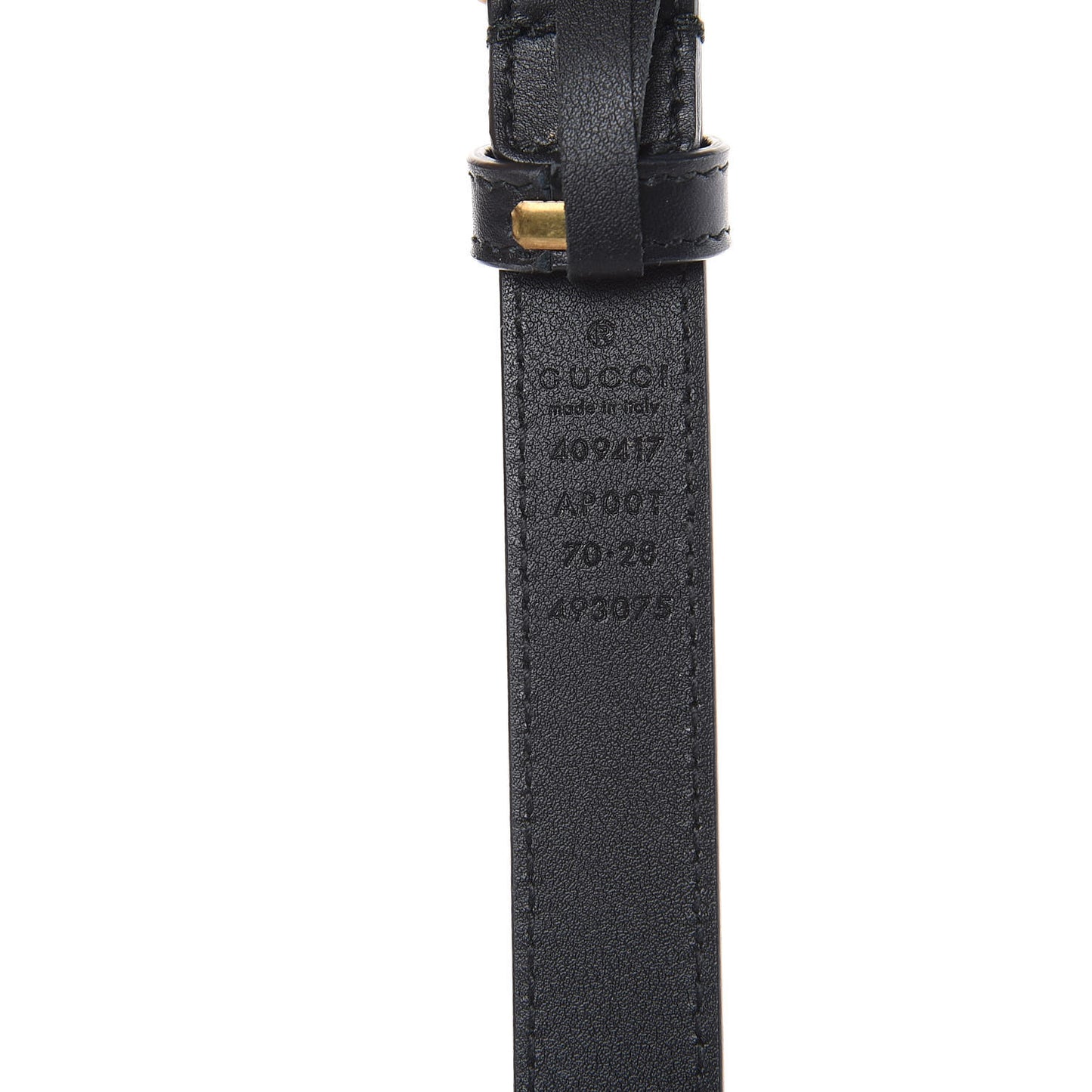 Calfskin Double G 20mm Belt 70 28 Black