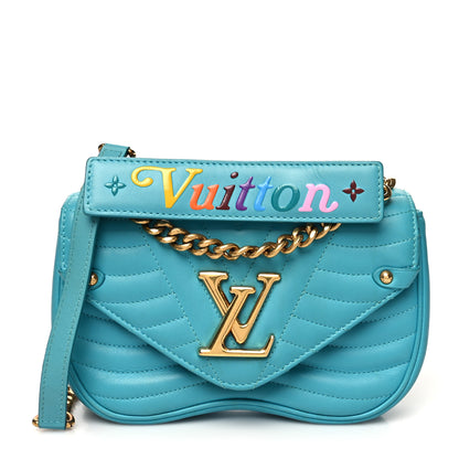 Louis Vuitton Calfskin New Wave Chain PM Malibu Green 1 of 14