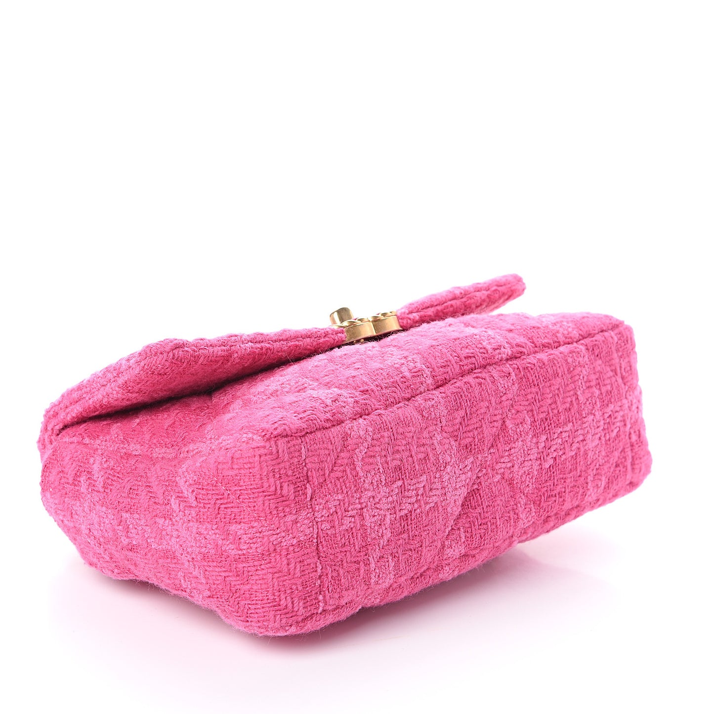 Tweed Quilted Medium 19 Flap Pink